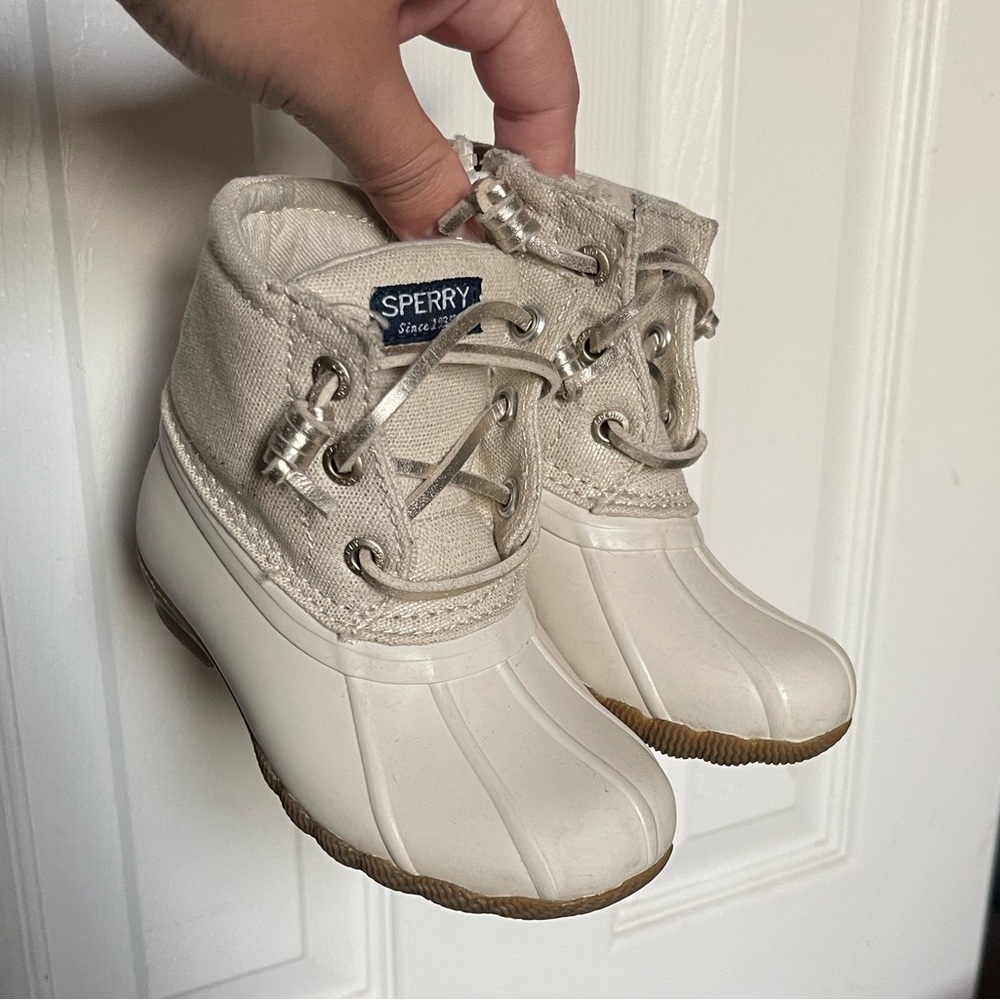 Sperry Saltwater Metallic Duck Boots